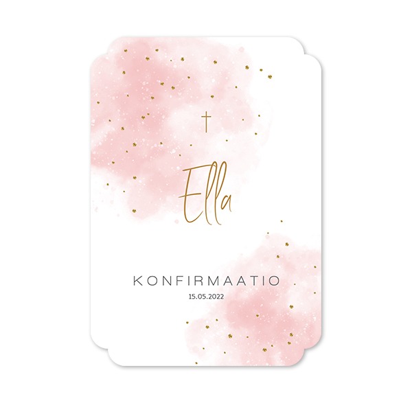 Klassinen kuvakortti pilven muotoinen pysty 10 x 14,3 cm