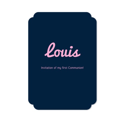 Faire-part 1 Bords nuage portrait 10 x 14,3 cm