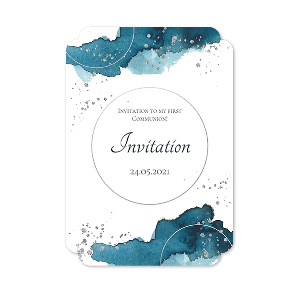 Faire-part 1 Bords nuage portrait 10 x 14,3 cm Faire-part 1 Bords nuage portrait 10 x 14,3 cm