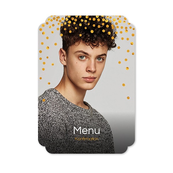 Enkle Fotokort dobbel afrunding portræt 10 x 14,3 cm