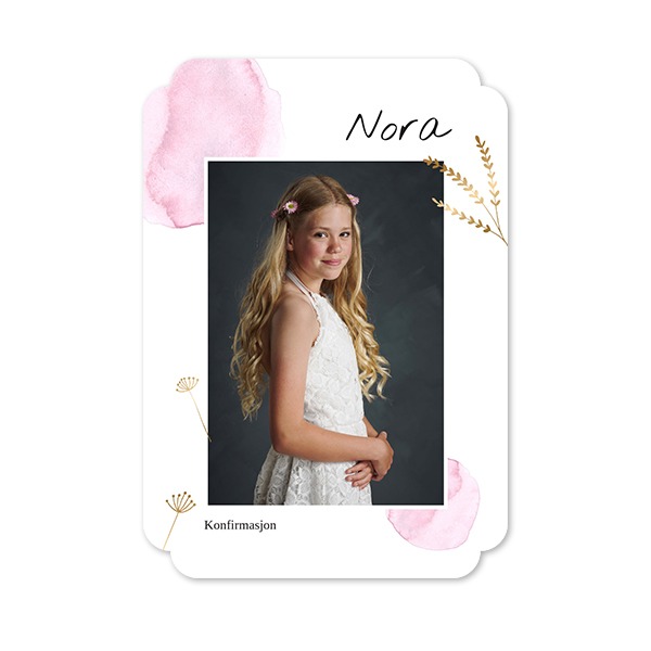 Enkle Fotokort dobbel avrunding stående 10 x 14,3 cm Enkle Fotokort dobbel avrunding stående 10 x 14,3 cm