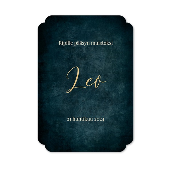 Klassinen kuvakortti pilven muotoinen pysty 10 x 14,3 cm