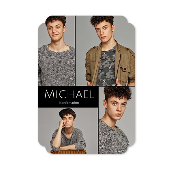 Enkle Fotokort dobbel afrunding portræt 10 x 14,3 cm Enkle Fotokort dobbel afrunding portræt 10 x 14,3 cm