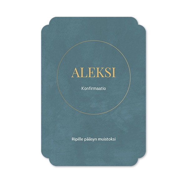 Klassinen kuvakortti pilven muotoinen pysty 10 x 14,3 cm