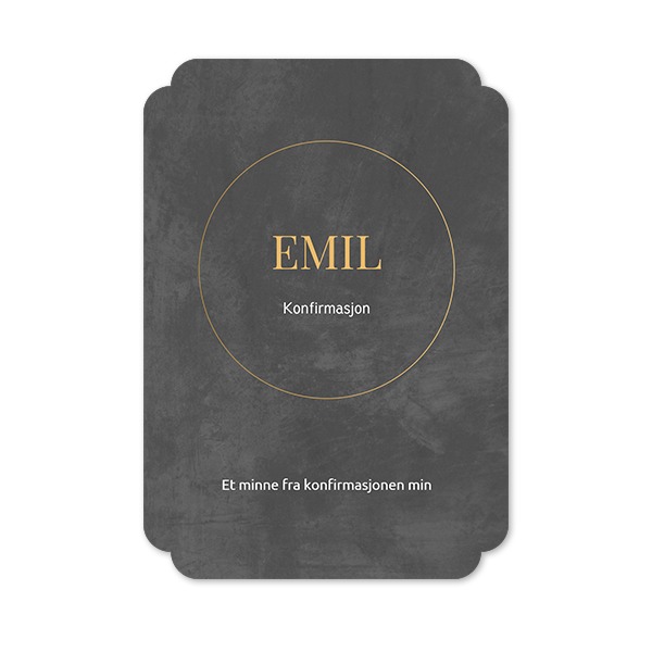 Enkle Fotokort dobbel avrunding stående 10 x 14,3 cm