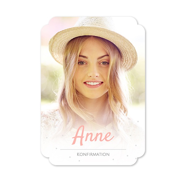 Enkle Fotokort dobbel afrunding portræt 10 x 14,3 cm