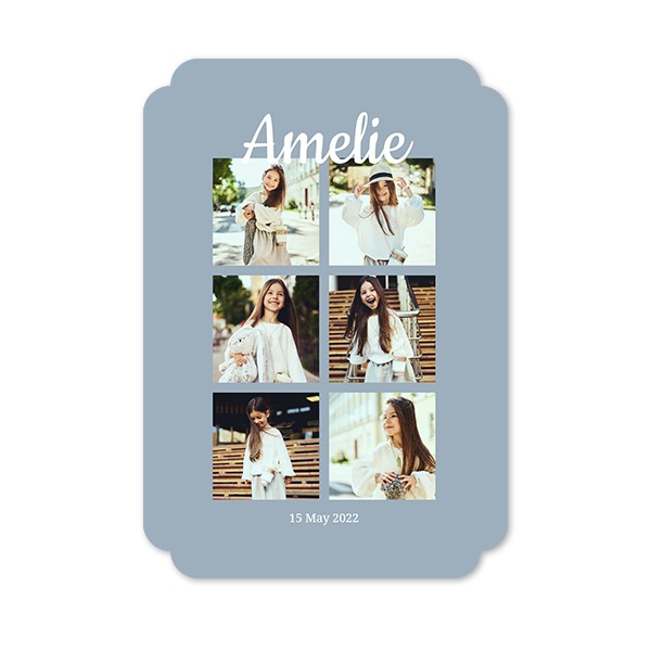 Single Card Double Rounded Vertical 10 x 14,3 cm