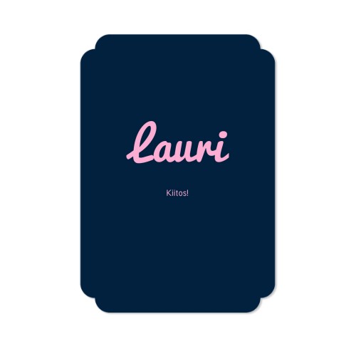 Klassinen kuvakortti pilven muotoinen pysty 10 x 14,3 cm