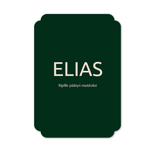 Klassinen kuvakortti pilven muotoinen pysty 10 x 14,3 cm