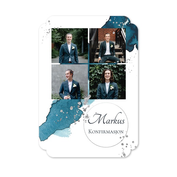 Enkle Fotokort dobbel avrunding stående 10 x 14,3 cm Enkle Fotokort dobbel avrunding stående 10 x 14,3 cm