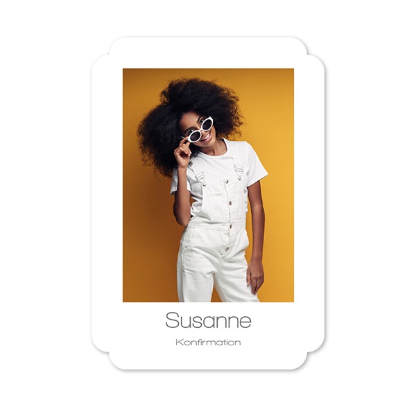 Enkle Fotokort dobbel afrunding portræt 10 x 14,3 cm Enkle Fotokort dobbel afrunding portræt 10 x 14,3 cm