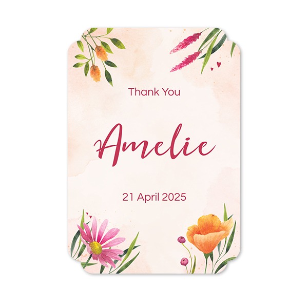 Single Card Double Rounded Vertical 10 x 14,3 cm