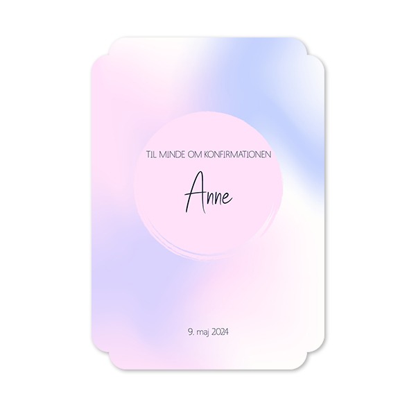 Enkle Fotokort dobbel afrunding portræt 10 x 14,3 cm