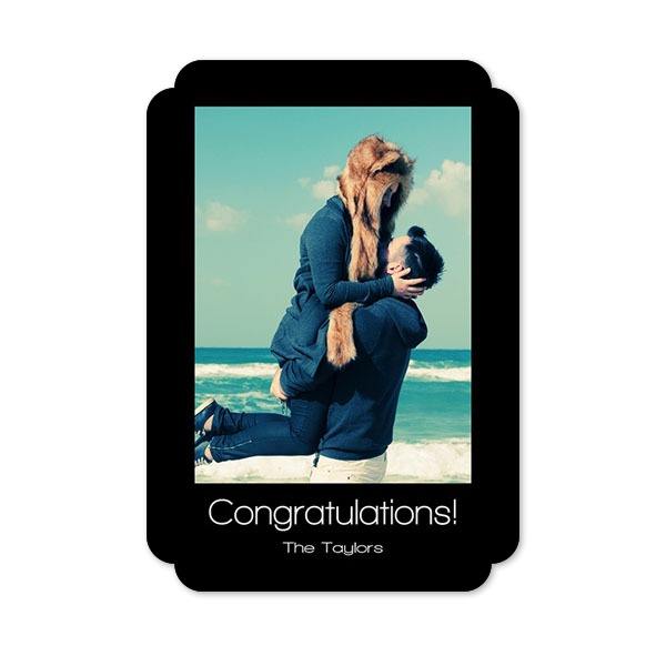 Faire-part 1 Bords nuage portrait 10 x 14,3 cm