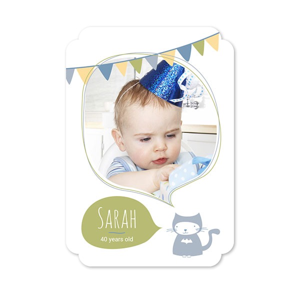 Enkle Fotokort dobbel afrunding portræt 10 x 14,3 cm