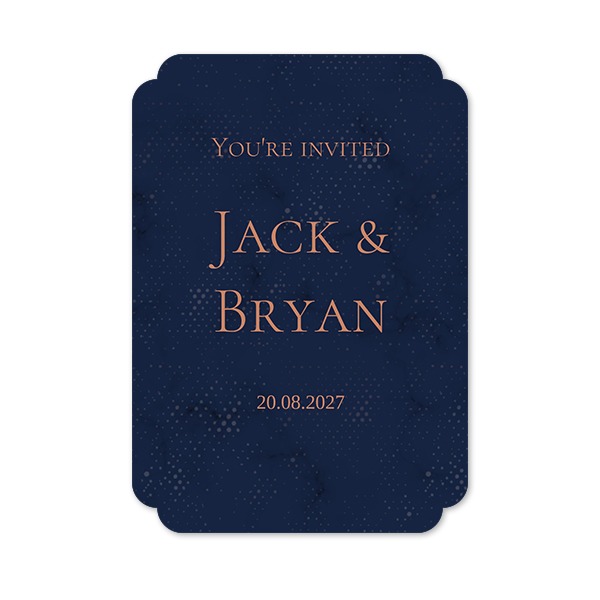 Single Card Double Rounded Vertical 10 x 14,3 cm