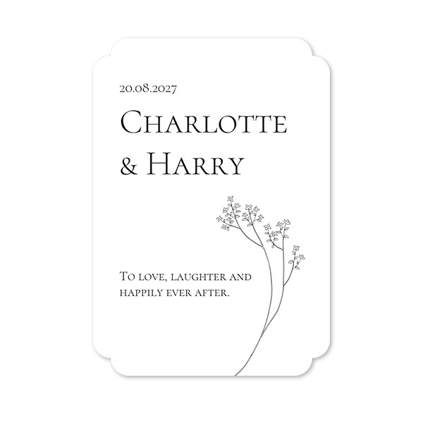 Grusskarte - Runde Ecken Hochformat 10 x 14,3 cm Grusskarte - Runde Ecken Hochformat 10 x 14,3 cm