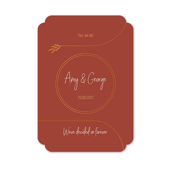 Single Card Double Rounded Vertical 10 x 14,3 cm Single Card Double Rounded Vertical 10 x 14,3 cm