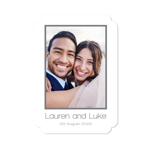 Faire-part 1 Bords nuage portrait 10 x 14,3 cm