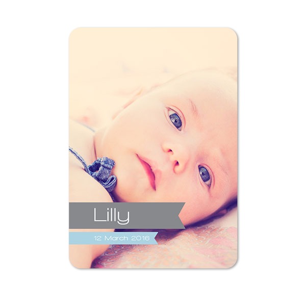 Single Card portrait rounded corners 10 x 14,3 cm