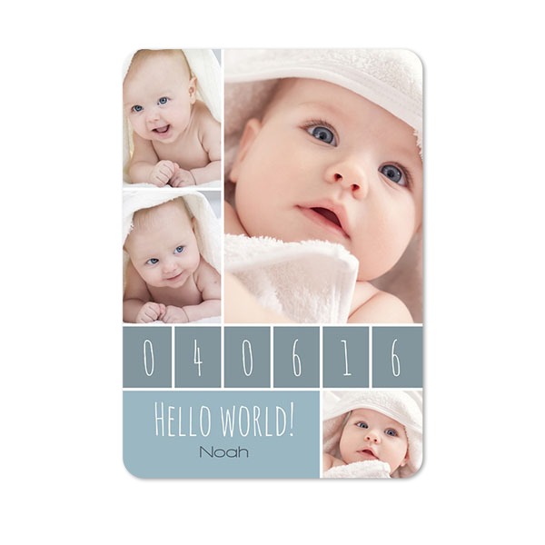 Single Card portrait rounded corners 10 x 14,3 cm