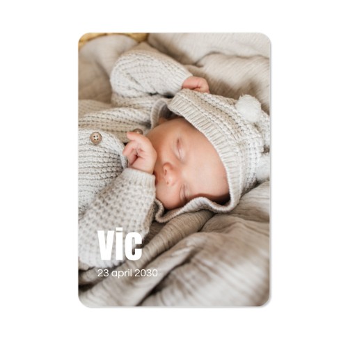 Enkle Fotokort portræt runde hjørner 10 x 14,3 cm Enkle Fotokort portræt runde hjørner 10 x 14,3 cm