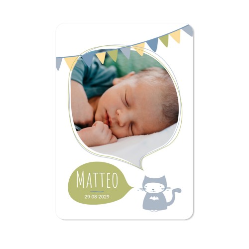 Faire-part 1 volet portrait coins arrondis 10 x 14,3 cm Faire-part 1 volet portrait coins arrondis 10 x 14,3 cm