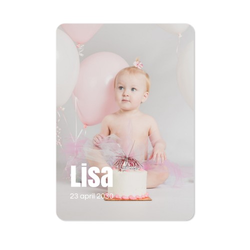 Single Card portrait rounded corners 10 x 14,3 cm