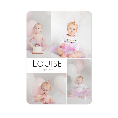 Single Card portrait rounded corners 10 x 14,3 cm