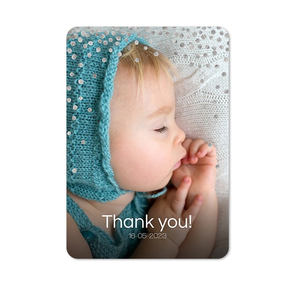 Single Card portrait rounded corners 10 x 14,3 cm