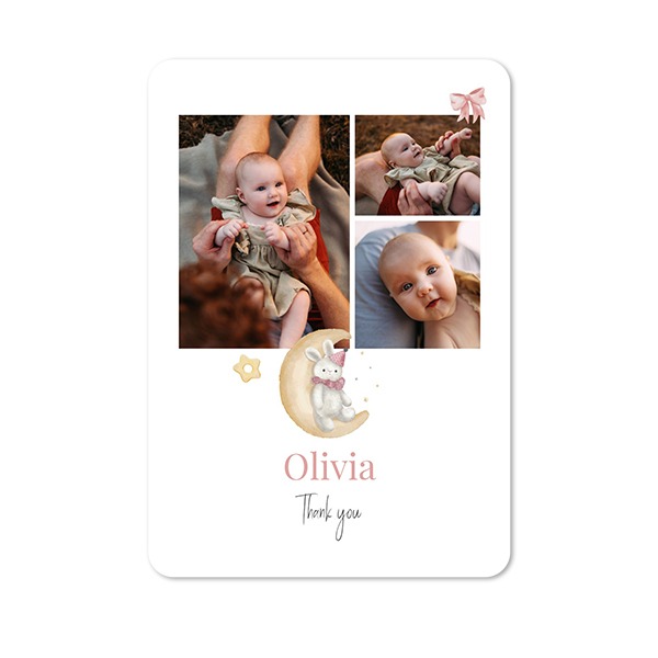 Single Card portrait rounded corners 10 x 14,3 cm