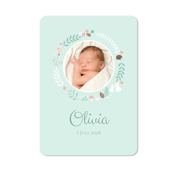 Enkla Fotokort stående rundade hörn 10 x 14,3 cm