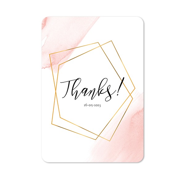 Single Card portrait rounded corners 10 x 14,3 cm