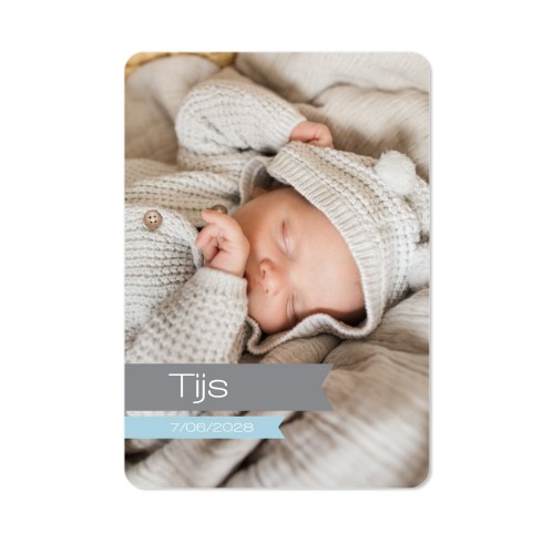 Fotokaart staand met ronde hoeken 10 x 14,3 cm