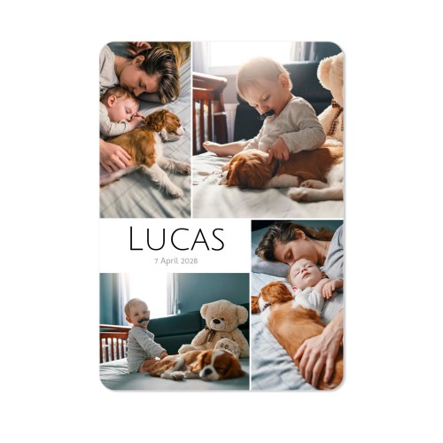 Single Card portrait rounded corners 10 x 14,3 cm