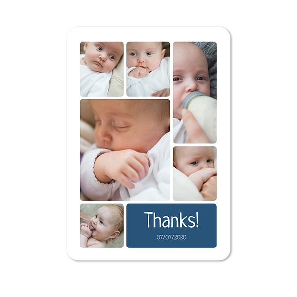 Single Card portrait rounded corners 10 x 14,3 cm