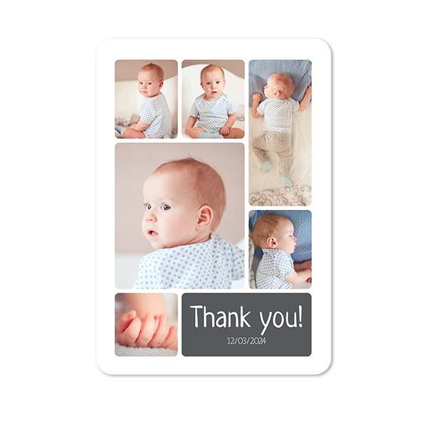 Single Card portrait rounded corners 10 x 14,3 cm