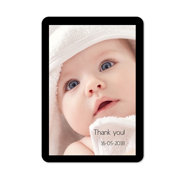 Single Card portrait rounded corners 10 x 14,3 cm