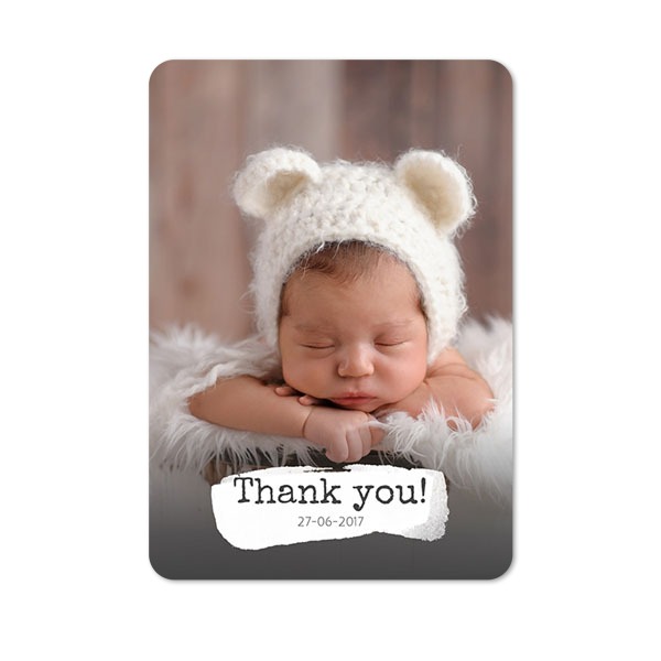 Fotokaart staand met ronde hoeken 10 x 14,3 cm