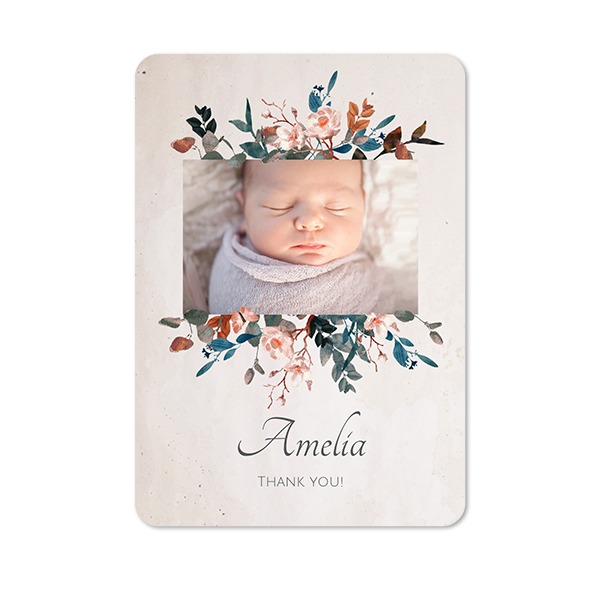 Enkle Fotokort stående runde hjørner 10 x 14,3 cm