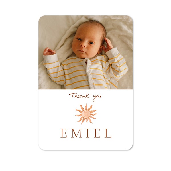 Single Card portrait rounded corners 10 x 14,3 cm