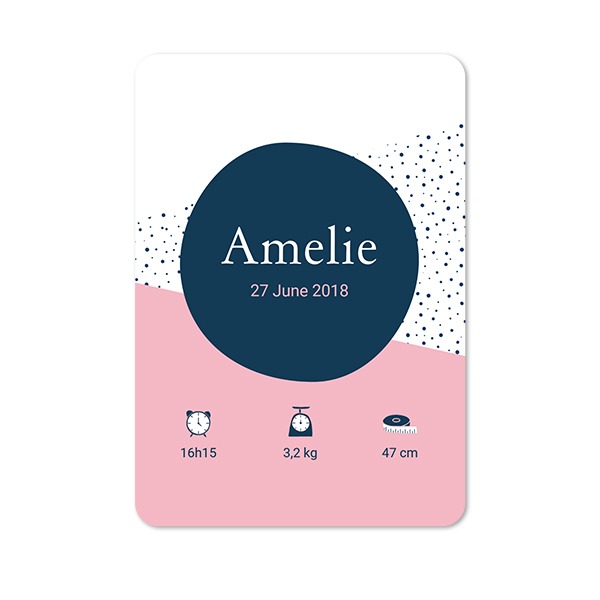 Grusskarte Hochformat mit abgerundeten Ecken 10 x 14,3 cm