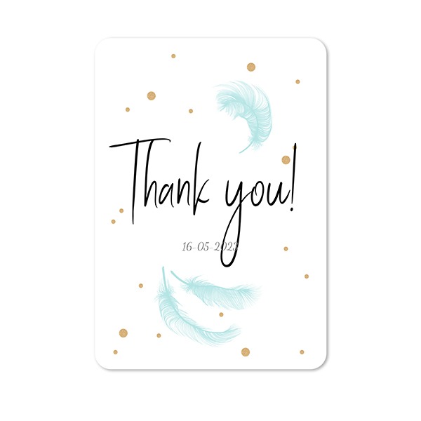 Single Card portrait rounded corners 10 x 14,3 cm
