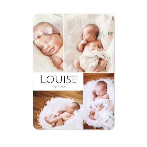 Grusskarte Hochformat mit abgerundeten Ecken 10 x 14,3 cm