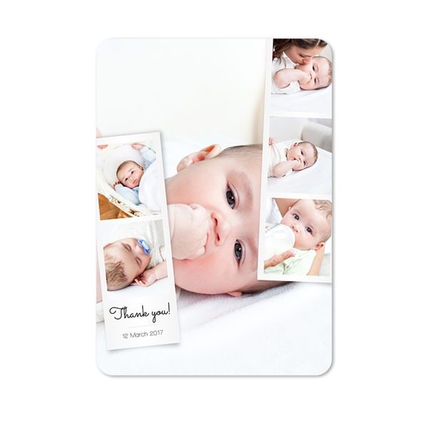 Single Card portrait rounded corners 10 x 14,3 cm