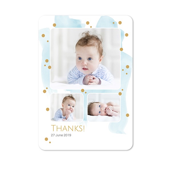 Single Card portrait rounded corners 10 x 14,3 cm
