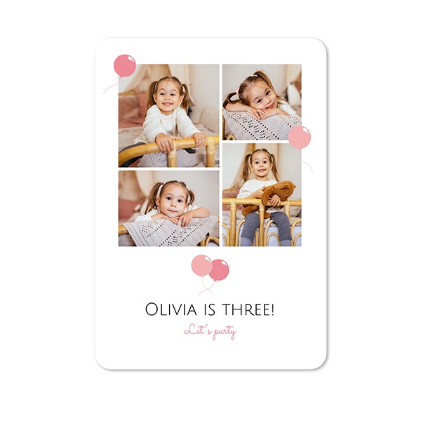 Single Card portrait rounded corners 10 x 14,3 cm