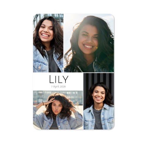 Single Card portrait rounded corners 10 x 14,3 cm