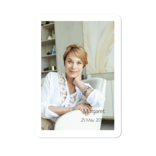 Single Card portrait rounded corners 10 x 14,3 cm Single Card portrait rounded corners 10 x 14,3 cm