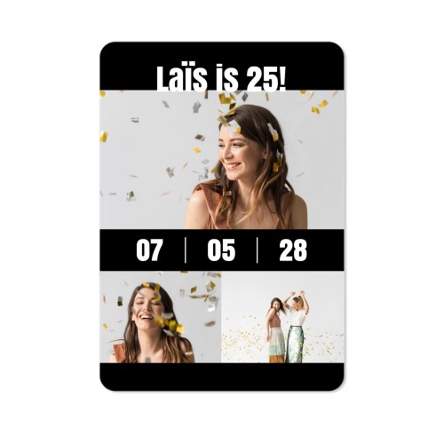 Single Card portrait rounded corners 10 x 14,3 cm